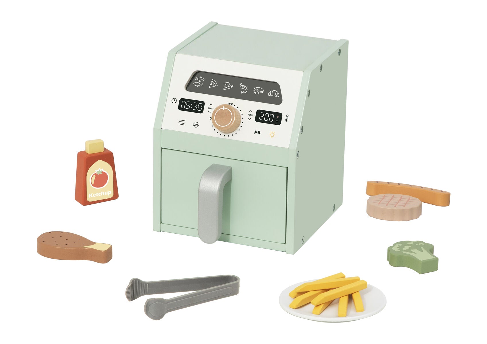 Wooden Air Fryer Playset