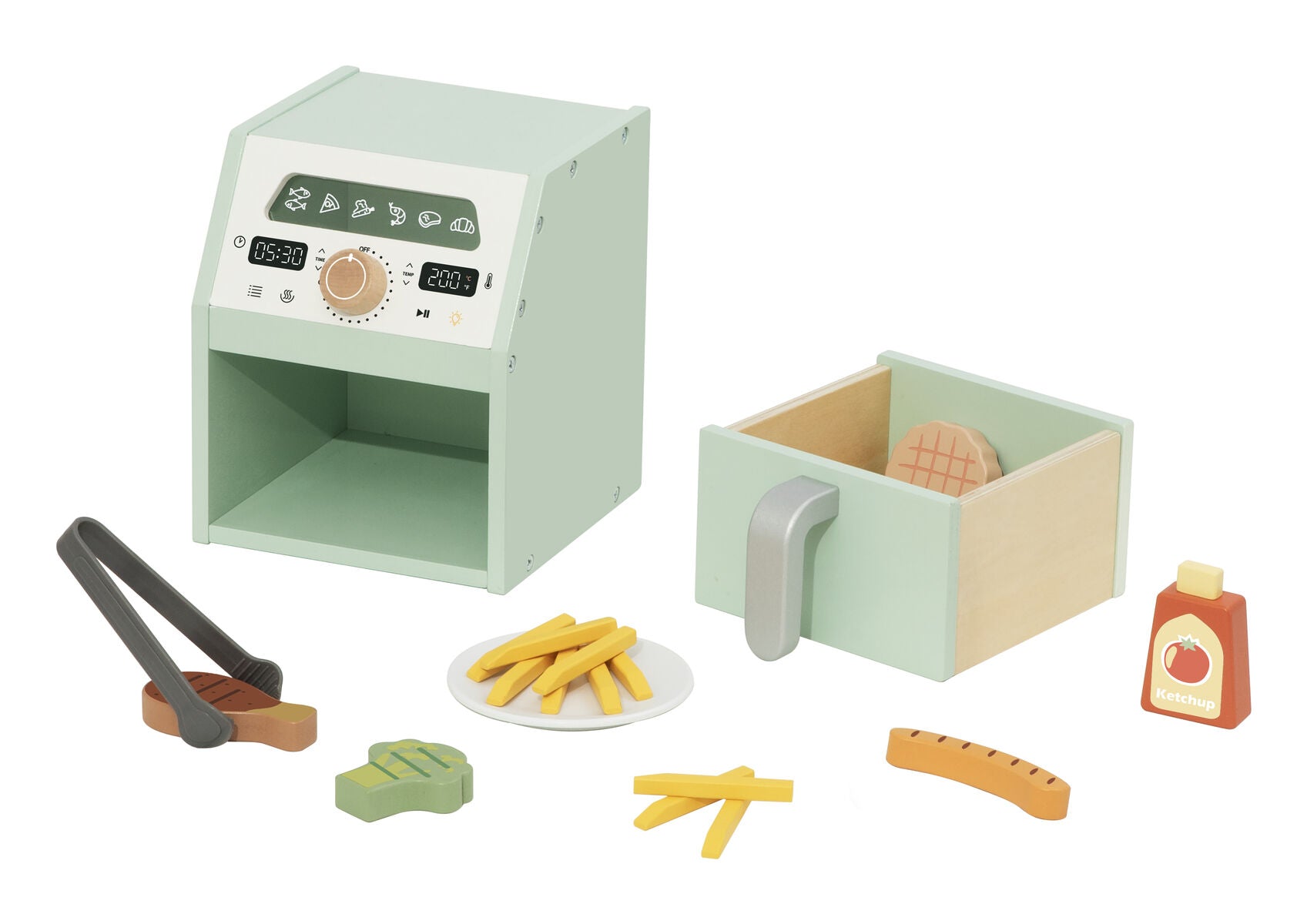 Wooden Air Fryer Playset