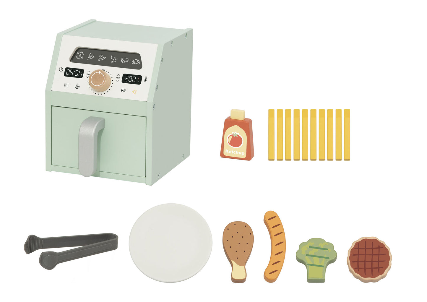 Wooden Air Fryer Playset