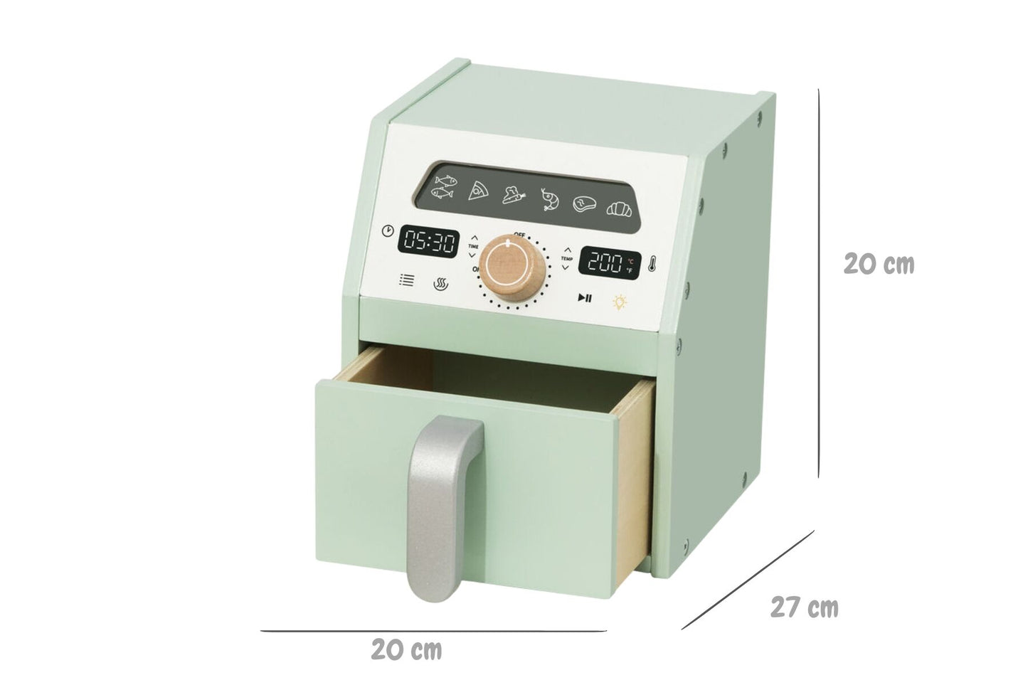 Wooden Air Fryer Playset