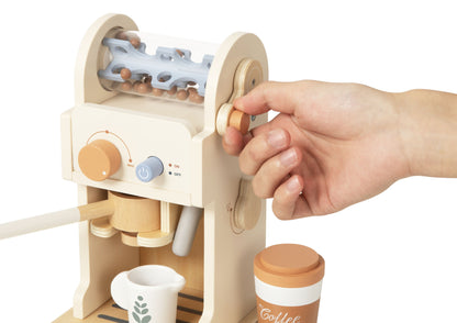 Wooden Coffee Machine Playset