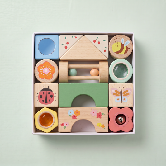 Wooden Spring Insect Activity Blocks